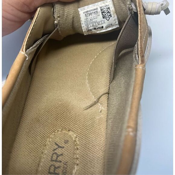Sperry Top Sider Boat Shoe Women’s Size 9 US / 40EU Rosefish Linen/Oat STS97405 - Picture 11 of 11